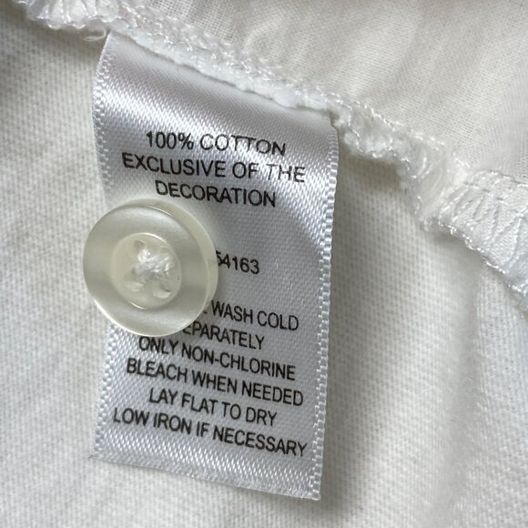 Marc New York L Floral Embroidered Button-Up Tie-Front Shirt Fun Park Picnic Cro - Picture 7 of 9